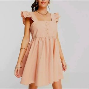𝅺Square Neck Mini Dress by ASOS
